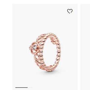 Pandora Rose Gold Beaded Ring